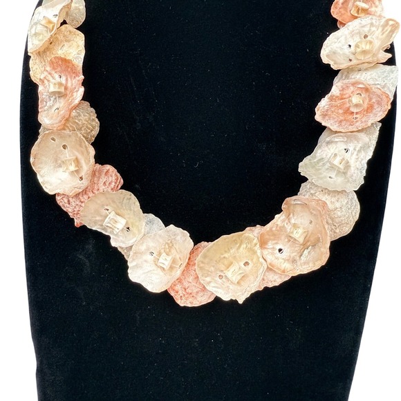 Vintage‎ Seri Tribe Shell Necklace Handmade Ethnic Jewelry Natural Tribal Beaded - Picture 12 of 16